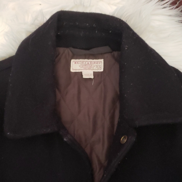 Wallace and Barnes JCrew Dark Navy Wool Coat - Picture 2 of 3